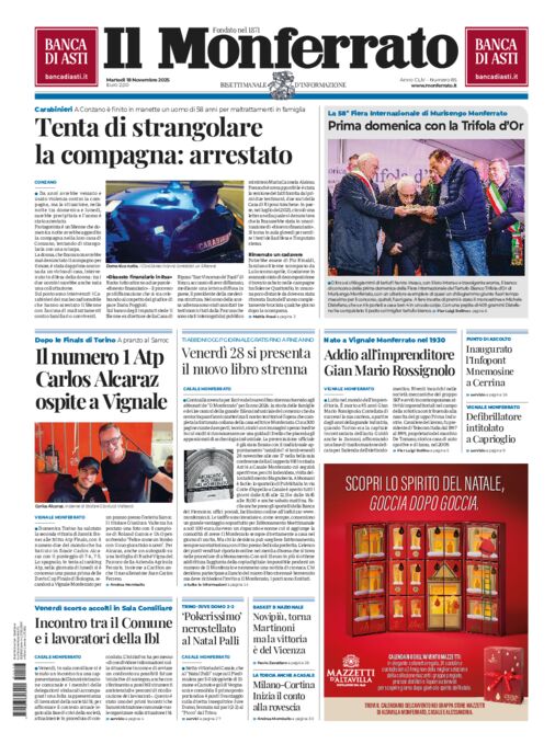 Il Monferrato - Edizione 85 del 18/11/2025